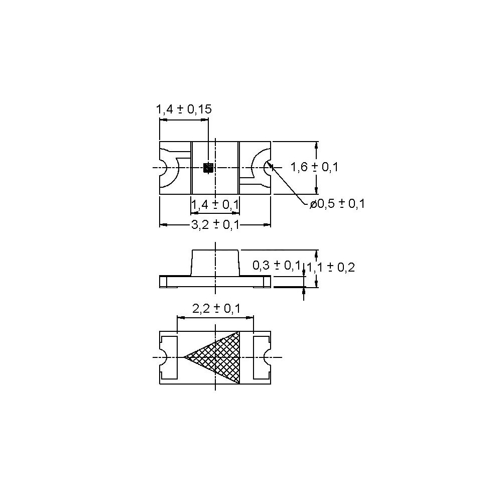 SMD LED crvena 40mcd 130° Rev. - OLEEL23-21CR