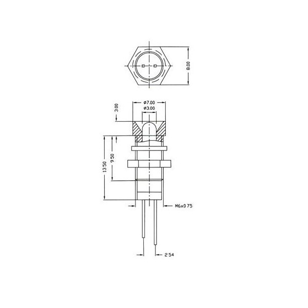 LED-dioda  3mm  met.kuc.crvena - OLEM3CR