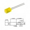 LED-dioda kock.5X5mm zuta - OLEKZU