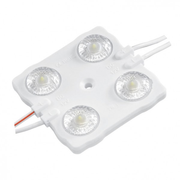 LED modul 4x2835 Epist.bela 185lm 12V/2W - OLETR-M4
