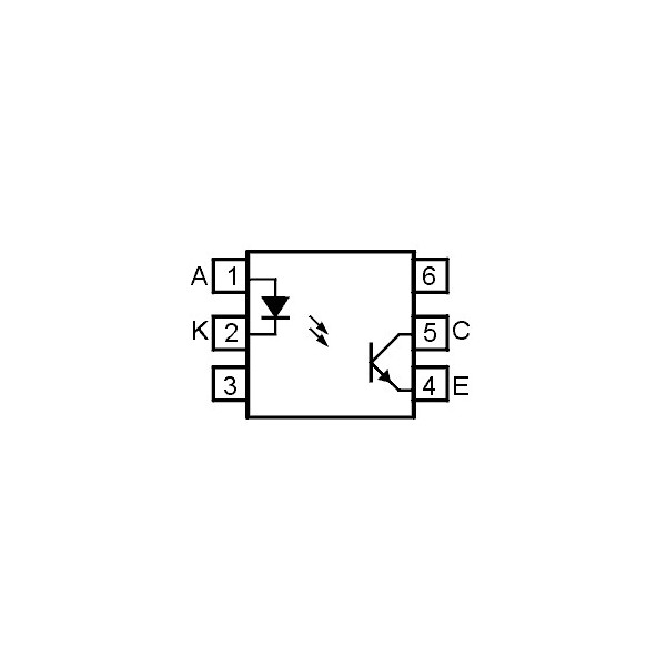 Photo Trans.Out. 5.3kV>40% DIP6 - OOKCNX62