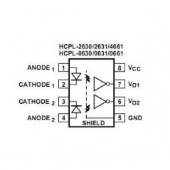 Optok 2xCh 2,5kV 10MBd DIP8