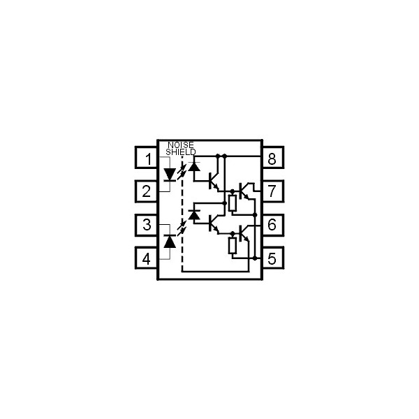 Optok.-Darl. 2xCh 2.5kV>400% DIP8 - OOKHCPL2731