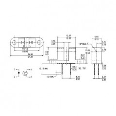 Slotted Optic.Switch With Trans. Out.