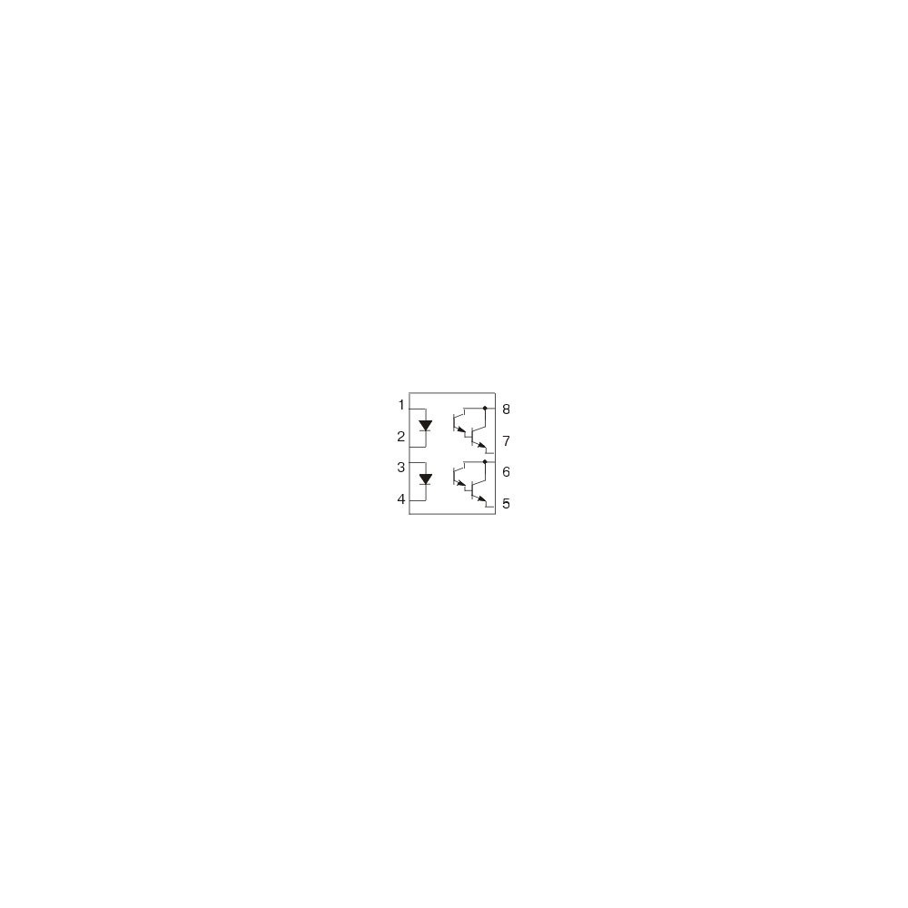 2xOptok-Darl.5kV 35V 80mA DIP8 - OOKLTV825