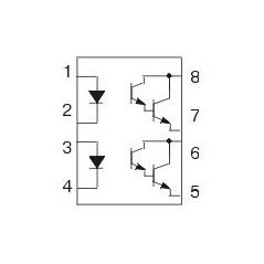 2xOptok-Darl.5kV 35V 80mA DIP8