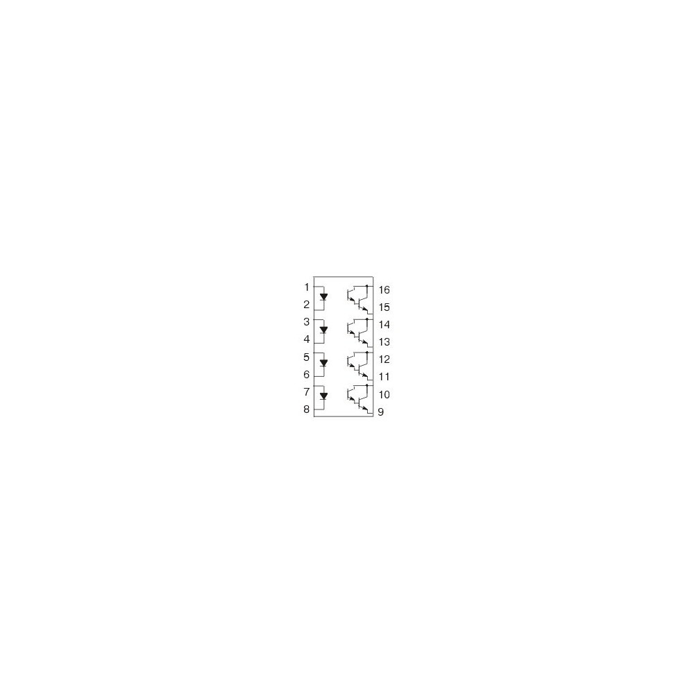 4xOptocoupler LTV845, DIP16 - OOKLTV845