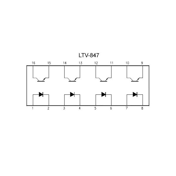 4xOptok. 5kV 35V 50mA DIP16 - OOKLTV847