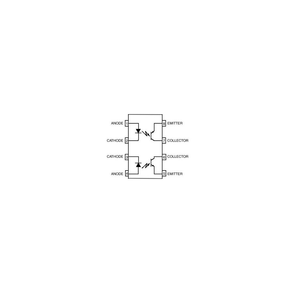 Dual Photo Trans.Optok. DIP8 - OOKMCT6