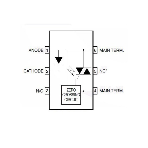 Optotr+ZCD 7.5kV 250V 15mA DIP6 - OOKMOC3031