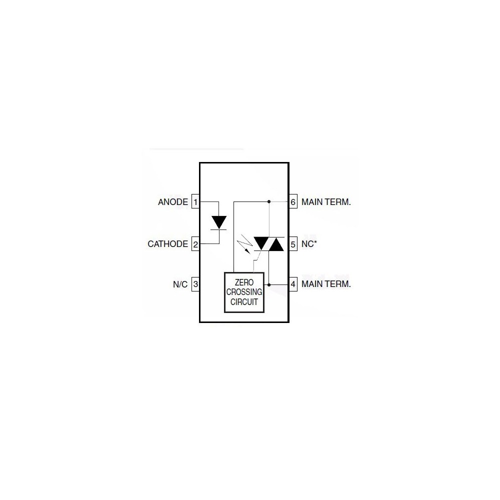 Optotr+ZCD 7.5kV 800V 5mA DIP6 - OOKMOC3083