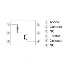 Optok. 2.5kV 55V >100%DIP6