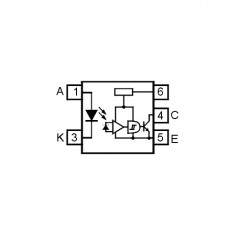 Optok.OPIC 5kV TTL/LSTTL-Outp DIP6