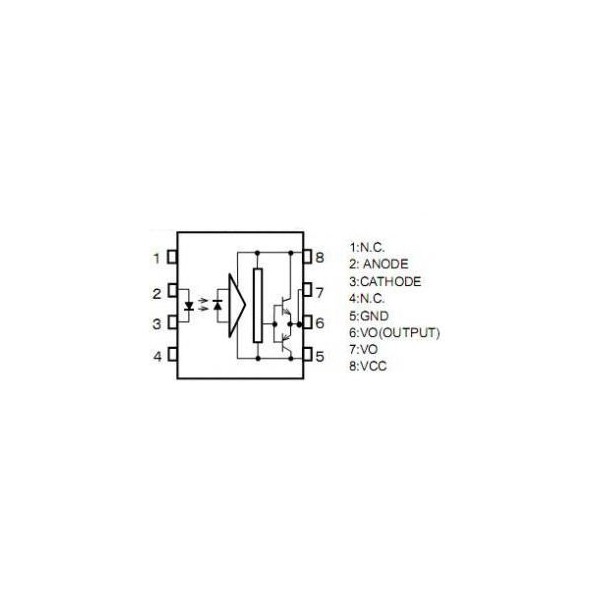 Optoc.MOSFET Dr.2,5kV 1,5A DIP8 - OOKTLP250