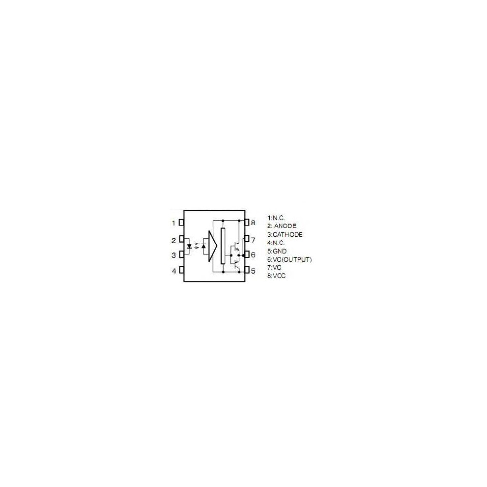 Optoc.MOSFET Dr.2,5kV 1,5A DIP8 - OOKTLP250