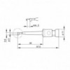 Hvataljka za instrument Hirschmann KLEPS2 crna - ALIK10CN