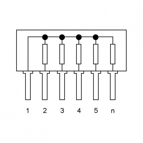 Otporni niz 8+1  100K   - OTN1/10-100K