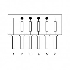 Otporni niz 8+1  470K  