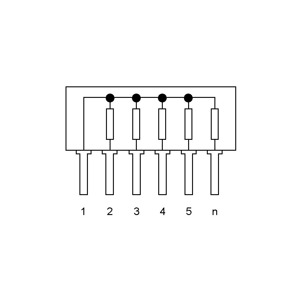 Otporni niz 8+1 4K7  - OTN9-4.7K