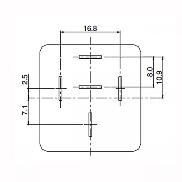 Relej S10-1C-C1 (12V, 40A, 1xR), 5-pin, autorelej - RELAU12S10