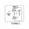 Relej S10-1C-C1 (12V, 40A, 1xR), 5-pin, autorelej - RELAU12S10