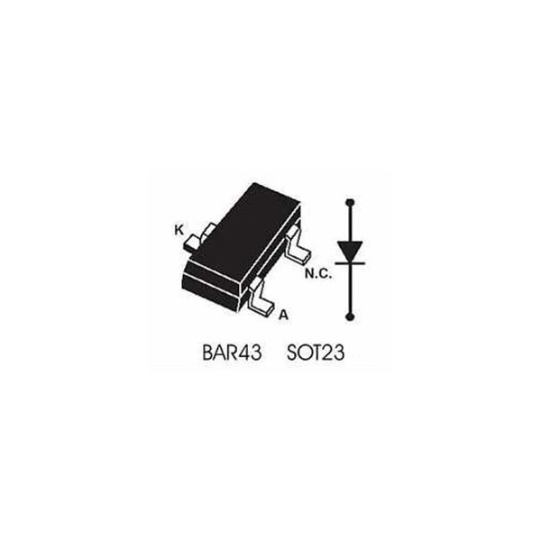 Schottky 30V 0.1A SOT23 - DIOBAR43