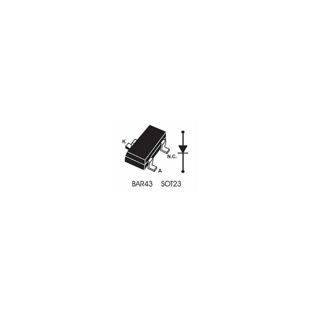 Schottky 30V 0.1A SOT23 - DIOBAR43