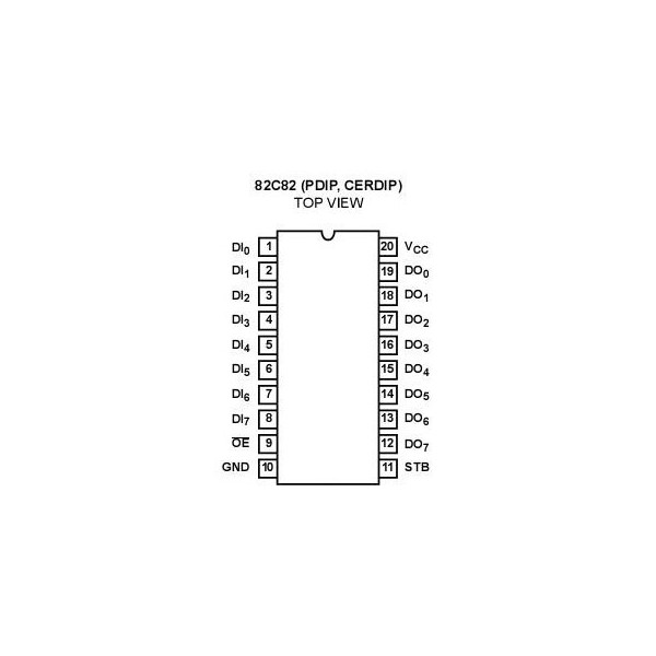 8-Bit Latches  D71082C  DIP20 - PC82C82