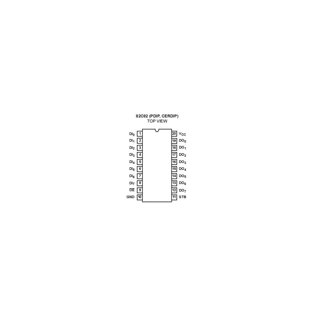 8-Bit Latches  D71082C  DIP20 - PC82C82