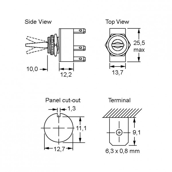 Prek.kip fi=12mm 1x16A 250V UU,C1710HOSW - PREKK16UU