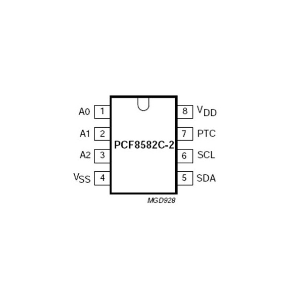IC EEPROM  256B DIP8 - PCPCF8582
