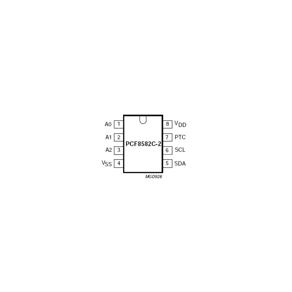 IC EEPROM  256B DIP8 - PCPCF8582