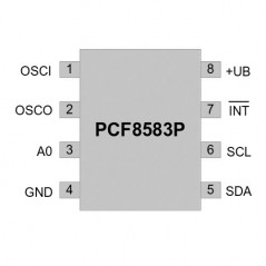 IC Clock/Calendar 240B-RAM DIP8