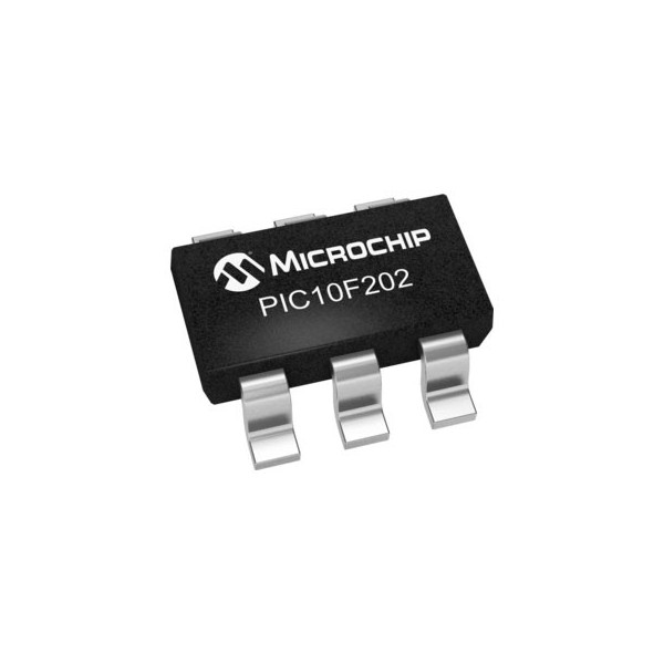 512X12 Flash 4 I/O 4MHz SOT23-6 - PCPIC10F202T-I/OT