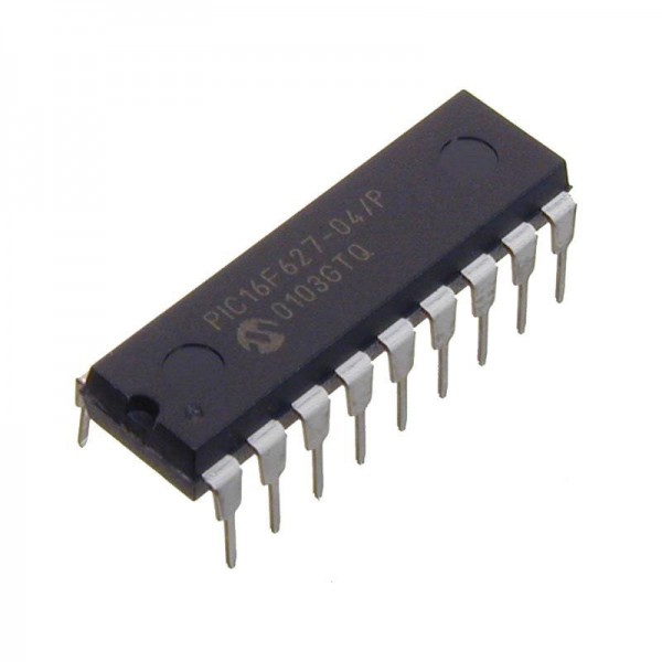 1KX14 Flash 16I/O 4MHz DIP18 - PCPIC16F627-04/P