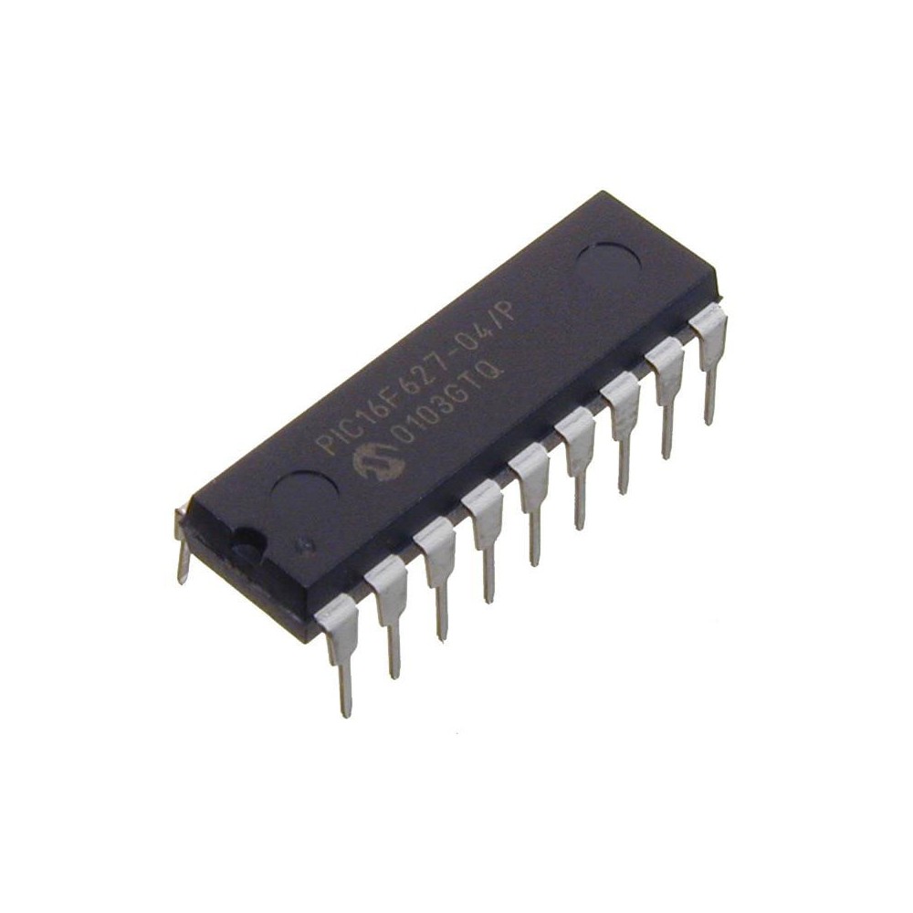 1KX14 Flash 16I/O 4MHz DIP18 - PCPIC16F627-04/P