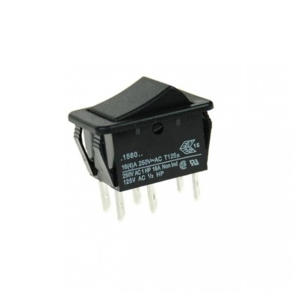 Prek.uni.2 x On/On 16A/250V Crni ARCO - PREU2B