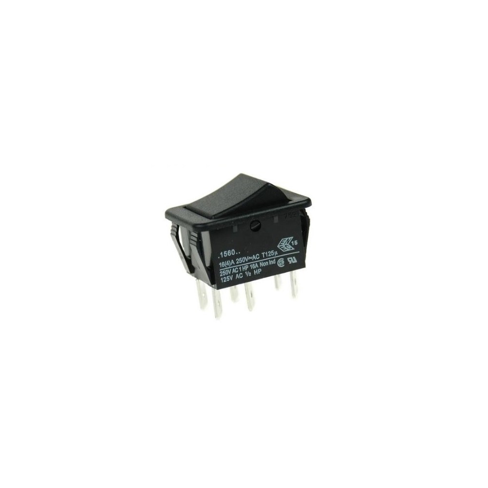 Prek.uni.2 x On/On 16A/250V Crni ARCO - PREU2B