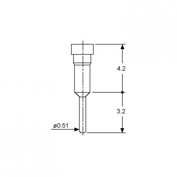 IC precizna utičnica, 1-pin      - POICSIL01