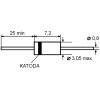Z-Dioda 2W 120V DO41 - DIOBZY120
