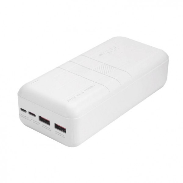 Power bank 30000mAh 2 x USB, 1 x microUSB, 1 x USB-C - PUBPB30