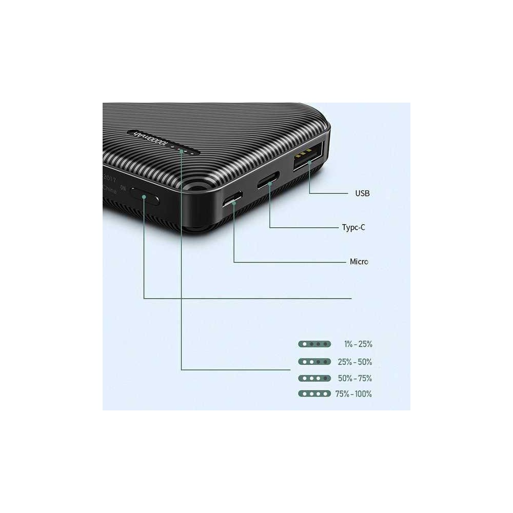 Power bank 10000mAh crni 2XUSB - PUBRPP153