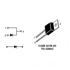 Ultra fast dioda 600V 8A TO220AC