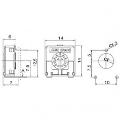Trimer pot. PT15LV  150