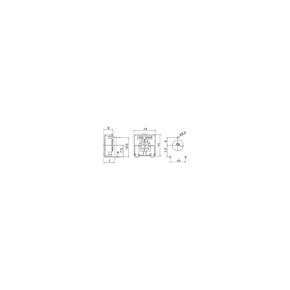 Trimer pot. PT15LV  25K - POTR15LV-25K