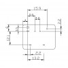 Relej, FRA2C-2-DC24 (24V, 30A, 1xM+R) - RELAU24VF