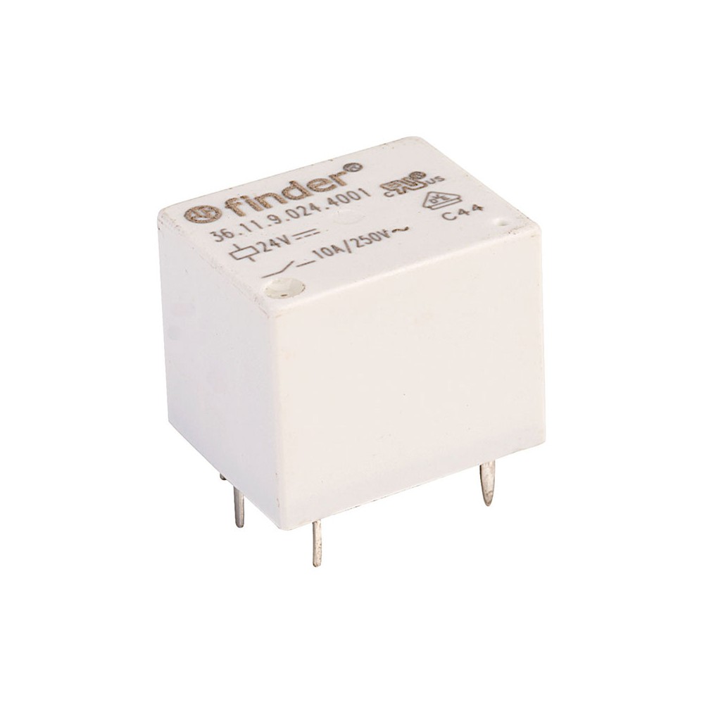 Relej FINDER F3611.9.024 1xU 10A 24V DC - RELF36119024