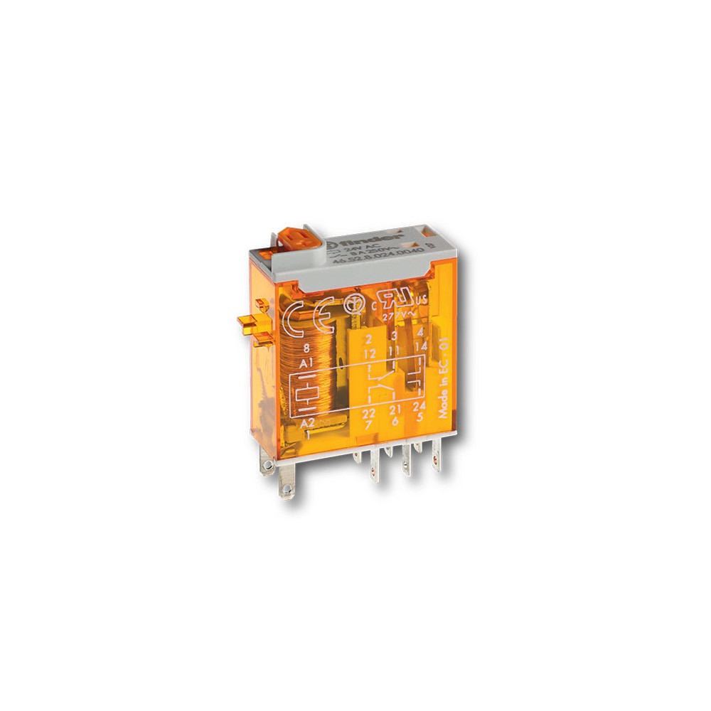 RELEJ FINDER 46.52.9.024 2xU 8A 24V DC - RELF4652-24