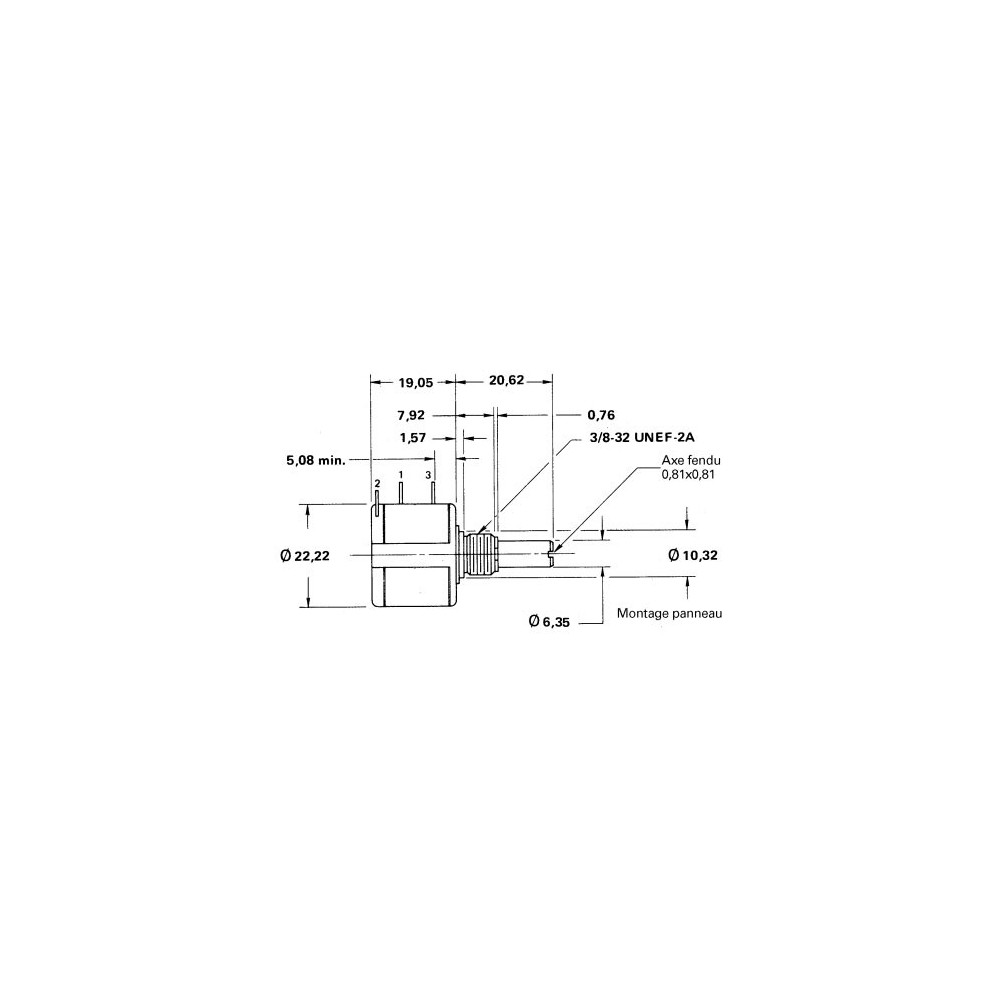Viseobrtni poten.2W 20K, VISHAY-SPECTROL - POVI-20K
