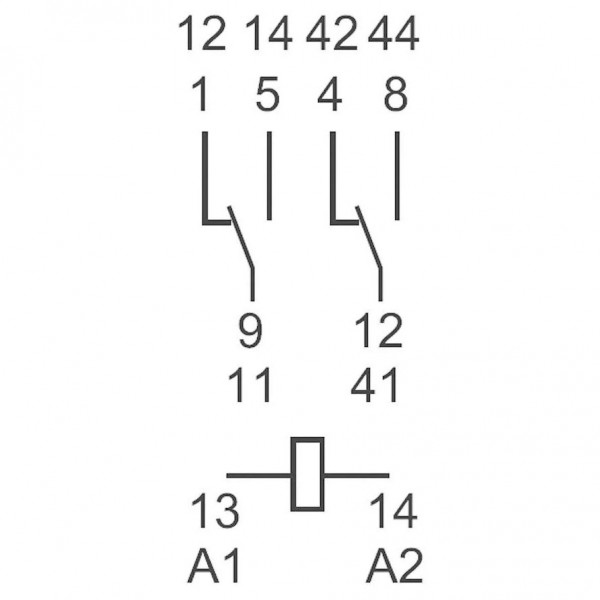 Rele Finder 12VDC 2X10A  55.32.9.012 - RELF5532-12